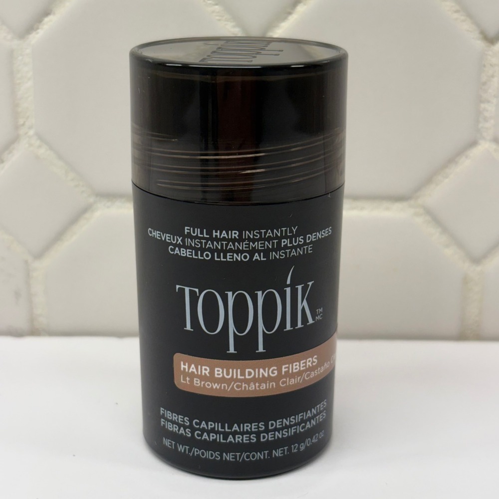 Toppik Hair Building Fibers Unisex 12g 0.42oz Light Brown Keratin Thickening